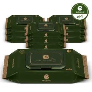 앙블랑 앙블랑 아기물티슈 82g 세이프 카키 라이트캡형 32매 10팩 N-KT10