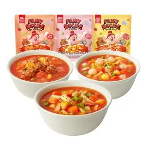 [페어리레시피] 식이섬유+곤약+식물성미트볼 요정스프 300g 3세트(총9팩) 실온보관 마녀스프 단기 식단관리