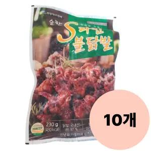 원앙에프엔비 순한 S라인 뼈없는 불닭발 230g, 10개