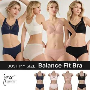 [저스트 마이 사이즈]저스트마이사이즈 밸런스핏 브라팬티4세트_JM082R