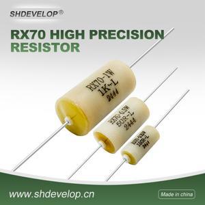 Rx70 고정밀 링 와이어권형 저항기 0.25W 1W 2W 3W 플러그인 저온 계수 표준 1R에서 500R 100K 1M 0.01%