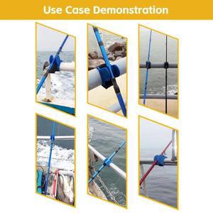 U자형 A형 브리지 보트 해양 낚싯대 프레임 브래킷 휴대용 1개 홀더 TPE 소재