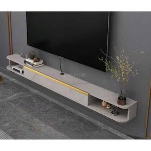 벽걸이 TV 다이 가구 TV수납장 장착 원목형 선반 호두색상 벽부형 서랍장 8m