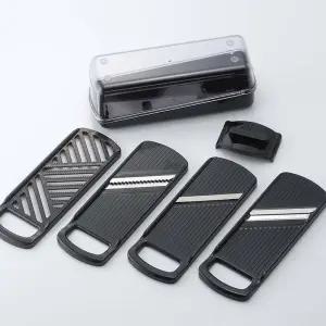 일본 컴팩트 강판 채칼 4종 세트 블랙