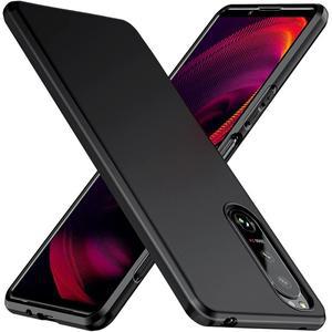 소니 엑스페리아 1 5 IV III 블랙 매트 소프트 TPU 충격 방지 케이스