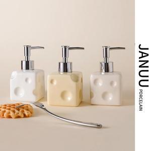 핸드 비누 병, 귀여운 세탁 세제, 샤워 젤, 샴푸 프레스 휴대용 디스펜서, 높은 외관