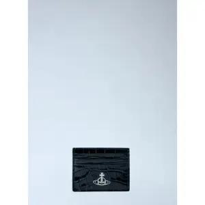 로고 플라크 엠보스드 가죽 카드지갑 54030006W L0098 001