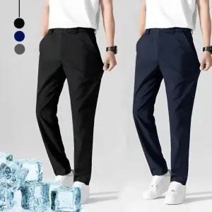 남성 유니클로감탄팬츠같이 세련된 슬랙스 정장바지 쿨링 스판 초경량 밸트 밴딩