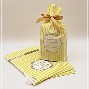 [2개구성] 옐로우 답례품 ST 사은품 포장 구디백 봉투 선물 어린이집 리본 50매 가방 유치원 LWFG9E9Z
