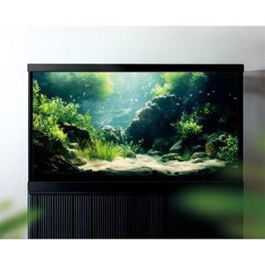 배경 어항 시트지 꾸미기 수조 장식 SH 05 어항꾸미기 블루 30Hcm 입체 물고기