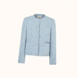 보브 VOICE OF VOICES 프린지 트림 스터드 버튼 트위드 자켓7155310005 488370