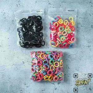 유아 땋기용 헤어링 얇은 어린이 머리끈 대용량 미니 고무줄 100매