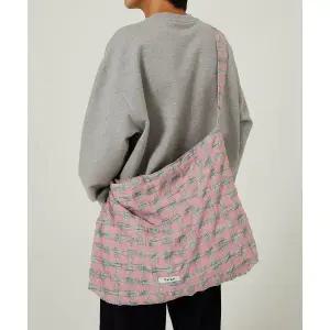 매장정품 WAIKEI 체크 크로스백 핑크