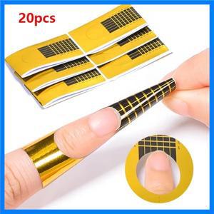 프렌치 매니큐어 폼 팁 1팩 아크릴 UV 젤 연장 컬링 빌딩 스티커 아트 네일 템플릿 도구