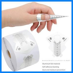 100/300PC 프렌치 네일 폼 팁 아크릴 UV 젤 확장 컬 스티커 아트 가이드 몰드 매니큐어 스텐실 도구