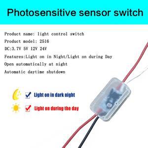 야간 자동 켜짐 꺼짐 광전지 가로등 스위치 DC 12V 24V 3A 감광 센서 전용 조도