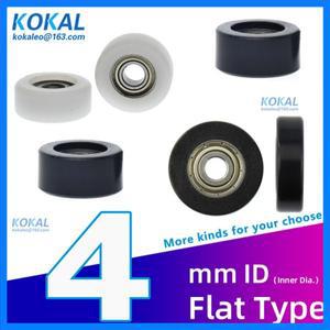 [Fd4] 마이크로 미니사이즈 604zz 694/624 볼 베어링 코팅 POM 도르래 휠, 플랫 타입 플라스틱 DIY 도구,