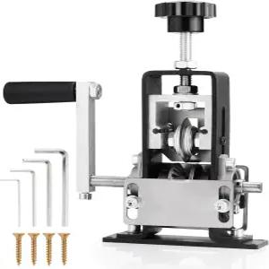 수동 와이어 스트리핑 기계 2인치 드릴 구동/핸드 크랭크 필러 0.061 (1.5~25mm) 스크랩 구리 DIY 케이블