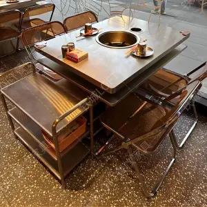 불판식탁 업소용 불판 불판테이블 숯불 고깃집 식탁 테이블