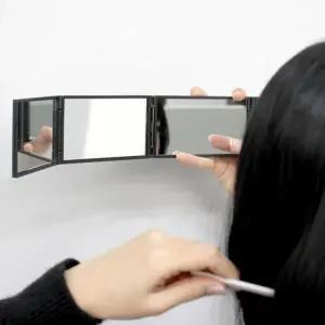 사각 접이식 손거울 뒷머리 파노라마 확인 손 뷰티소품 거울 휴대용