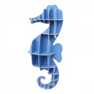 동물모형 블루 해마 DIY 선반 수납책장 137x54cm