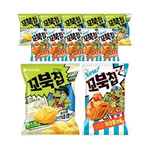 오리온 꼬북칩 콘스프 80g, 5개 + 카라멜팝콘맛 72g, 5개