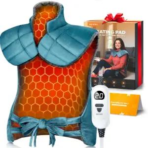 그래핀 주입 히팅 패드 3배 더 깊은 목과 어깨 및 등을 위한 30 무거운 무게의 25 x35 대형 전기 온열 엄마