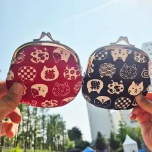 고양이 모양 동전지갑 귀여운 미니 파우치 1P