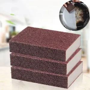 ( )그릇 스텐 찌든 때 제거 탄냄비 주방 사포 수세미 10P 스테인 레스 전용 유기 수저