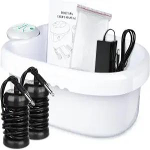 르쿠아그 이온 풋 배스 디톡스 머신 가정용 스파 100개의 라이너와 2개의 어레이가 포함된 클렌징 시스템