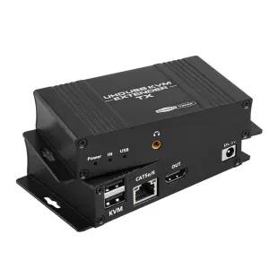 UHD HDMI KVM 익스텐더 연장 리피터 송수신기 RX TXKVM선택기 KVM스위치 디스플레이 사운드 오디오 HDMI분