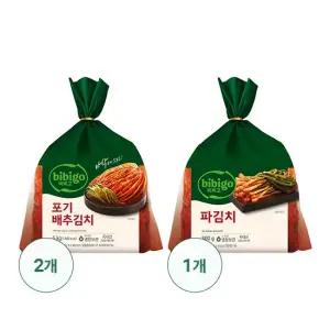 비비고 포기배추김치 5kg X 2팩 +비비고 파김치 800g X 1팩