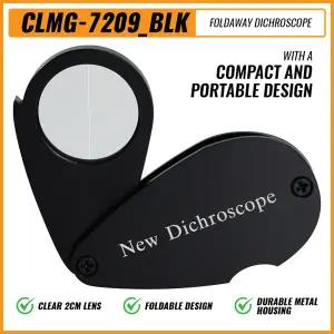 호환 보석용 이색경 포켓 크기 회절 분광기 21mm 렌즈 직경 백색광 접이식 디자인 투명 렌즈 보석 도구