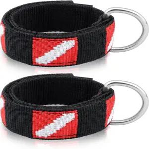 다위틀리 손목 스트랩 스테인리스 스틸 D 링이 있는 조절 가능한 밴드 다이버 및 스노클러를 위한 다이브