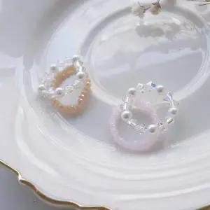 FR006 오스트리아 크리스탈 비즈반지 2개set WFFRD3Q