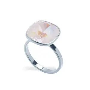 R112 라이트 그레이 디라이트 12mm 크리스탈 반지 WFFPVFL