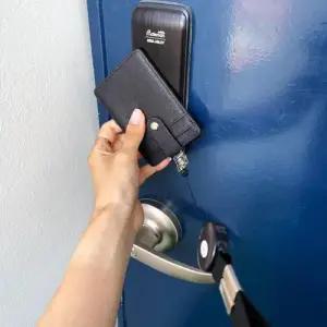 카드지갑 목걸이 릴홀더 목걸이카드지갑 블랙 사원증 WFFPXQB