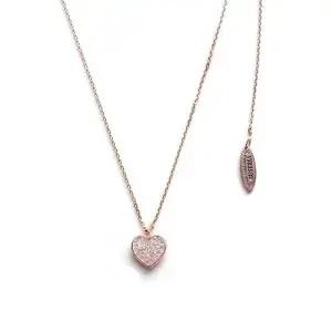 N018 로즈하트 오스트리아 크리스탈 목걸이 WFFPVAF