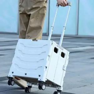 접이식 쇼핑카트 폴딩 장바구니 손수레 웨건 이동식 바퀴 카트 캠핑 마트 시장