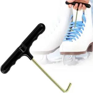 타소딘 슈 레이스 타이너 스 스케이팅 하키 스케이트용 스케이트 키 풀러 도구 피겨 부츠 스프링 트램펄린