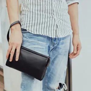 가죽 클러치백 남성 지갑 파우치 오거나이저