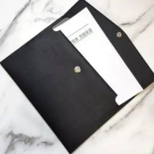 서류파우치 클러치백 가죽 A4 직장인 블랙