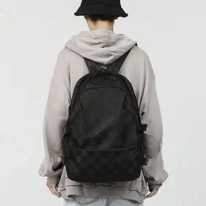 가벼운 블랙 백팩 캐주얼 학생용 중학생가방