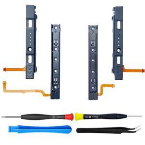 닌텐도 스위치 콘솔 조이콘 NS OLED 액세서리용 오리지널 부품 교체용 좌우 슬라이드 레일 및 플렉스 케이