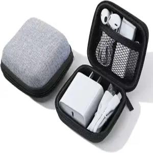 치볼로나 충전기 케이스 미니 케이블 정리함 파우치 백 소형 USB 드라이브용 방수 여행용 휴대용 가방 전원