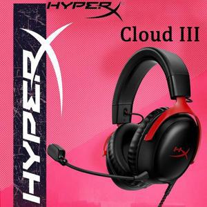 HyperX Cloud 3 III 유선 게임용 헤드셋(DTS 사운드 마이크 포함)/지원 소프트웨어 PC PS Xbox 스위치용 US