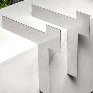 인테리어 베벨링 스틸 목공 프레이밍 메탈 90도 도구 8인치 직각자 대형 눈금 슬라이딩