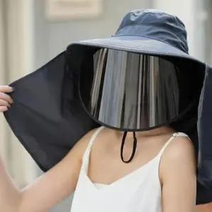 [패션] 썬캡 챙 넓은 여성 모자 농사 캐디