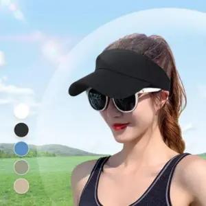 [패션] 썬캡 여자 골프 모자 업선캡 휴양지