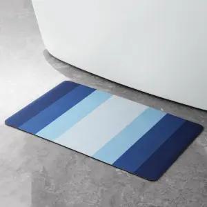 욕실용 스티오 목욕 매트 고흡수성 빠른 건조 문 아래에 맞는 고무 논슬립 얇은 욕실 러그 욕조용 이지